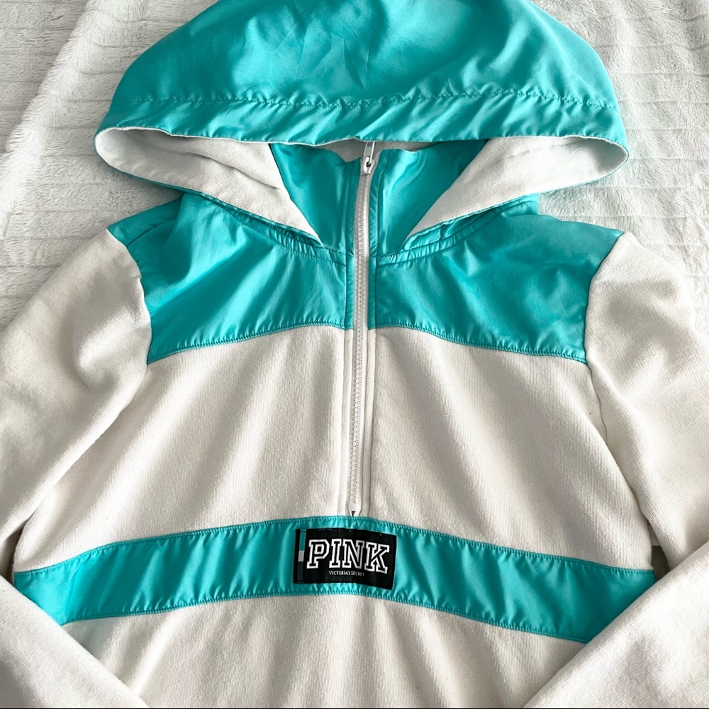 White and Blue PINK Light Hoodie - Picture 2 of 6